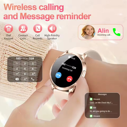 New Smart Watch Women 1.32"Ultra-thin AMOLED