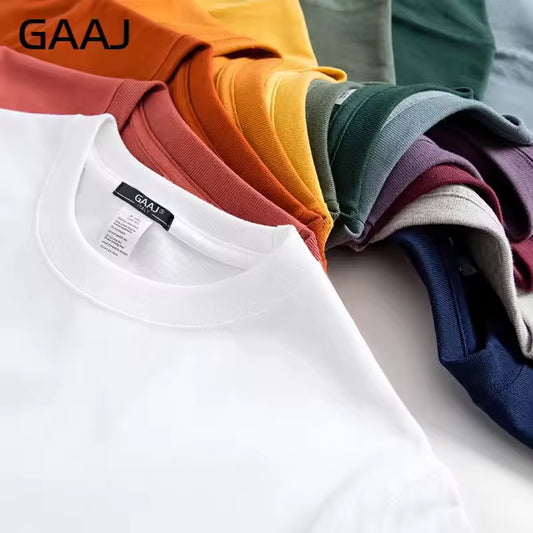100 USA Cotton T shirt Men,GAAJ Brand Plain