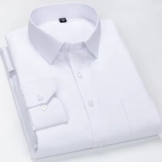 8XL 7XL Plus Size Men Long Sleeved Shirt Mens