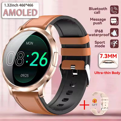 New Smart Watch Women 1.32"Ultra-thin AMOLED