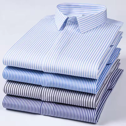 New Quality Anti-Wrinkle Men Shirt Long Sleeves
