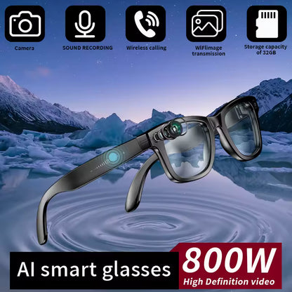 LIGE AI Smart Glasses with Camera Sunglasses