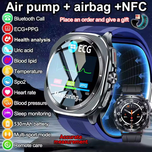 2025 New For Samsung Air Pump Airbag Accurate Measure Smart Watch Men