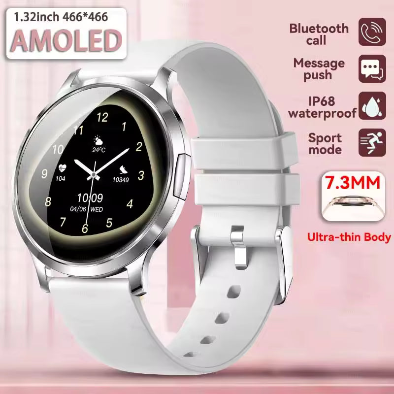 New Smart Watch Women 1.32"Ultra-thin AMOLED