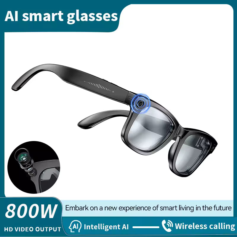 LIGE AI Smart Glasses with Camera Sunglasses