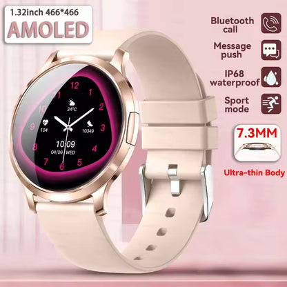 New Smart Watch Women 1.32"Ultra-thin AMOLED