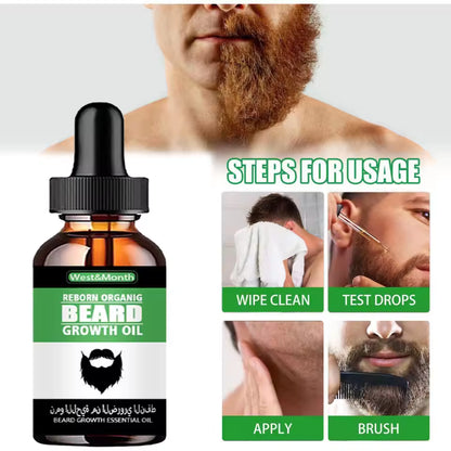 100% Natural Accelerate Facial Hair Grow Beard