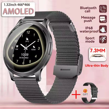 New Smart Watch Women 1.32"Ultra-thin AMOLED