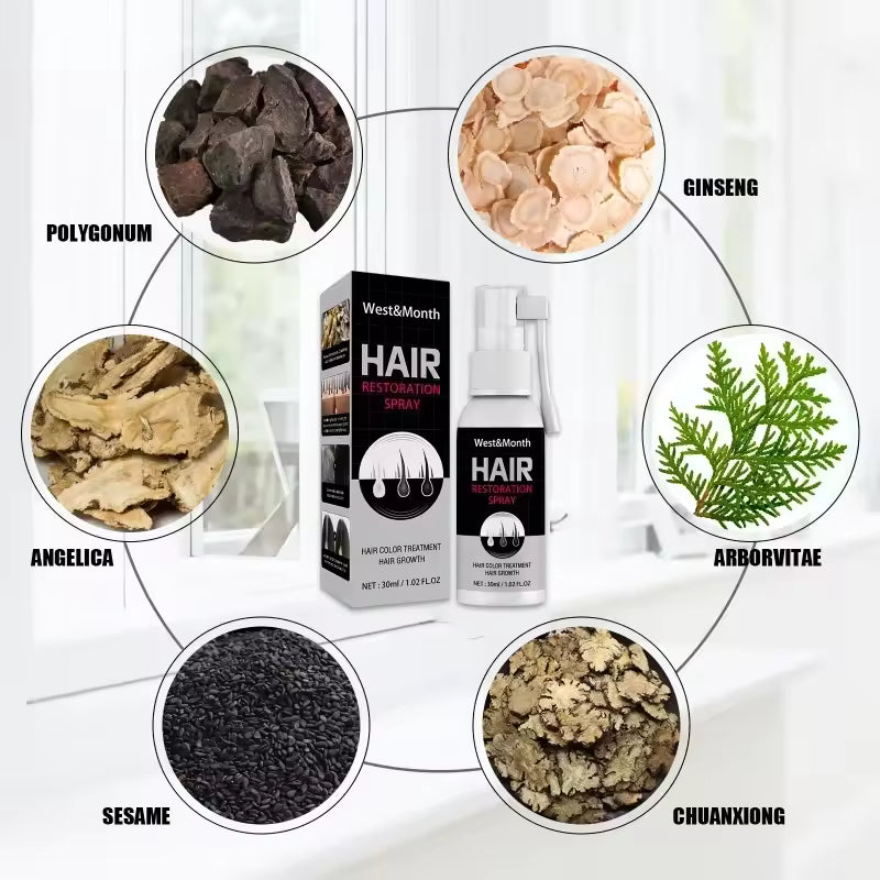 Hair Growth Spray Repairs Damage Restore Soft Hair