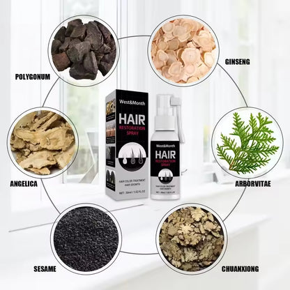 Hair Growth Spray Repairs Damage Restore Soft Hair