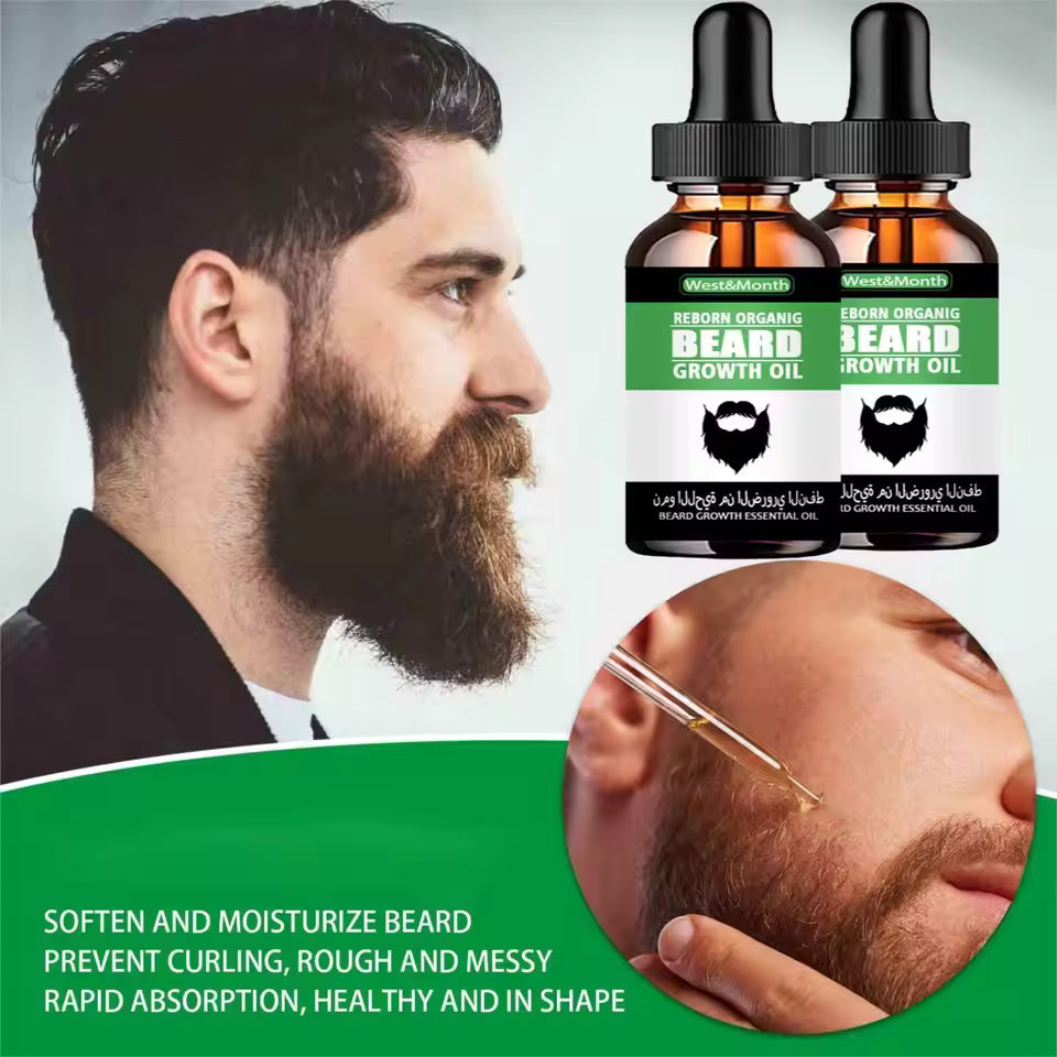 100% Natural Accelerate Facial Hair Grow Beard
