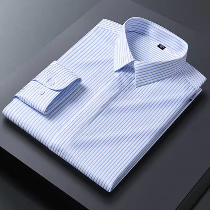 New Quality Anti-Wrinkle Men Shirt Long Sleeves